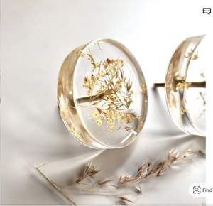 Pomos de puerta elegantes de madera y resina, tiradores decorativos hechos a mano para cajones de armario, muebles de cocina - Product Image 4