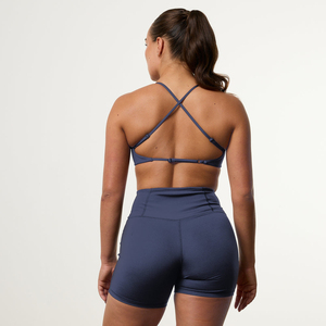 Ensemble de vêtements de sport pour femmes, soutien-gorge de sport taille haute et short, couleur unie, sans couture, respirant, vêtements de yoga et d'entraînement pour femmes - Product Image 2