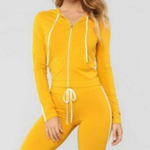 Ensemble 2 pièces pour femme, survêtement personnalisé à capuche, pantalon de survêtement de haute qualité, ensemble de jogging pour femme à prix avantageux - Product Image 3