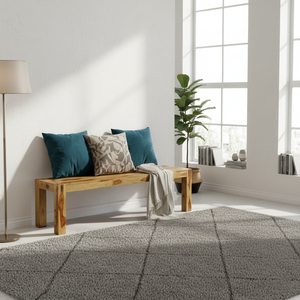 Banc de salle à manger artisanal en bois de Sheesham, bois de rose indien massif, design contemporain pour l'extérieur, mobilier d'art artisanal pour la maison - Product Image 3