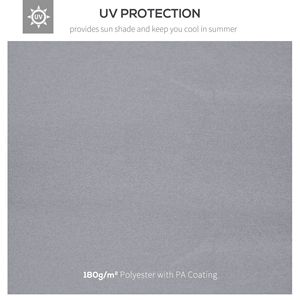 Telo di Ricambio a 2 Strati Grigio Chiaro per Gazebo da Esterno, Copertura Anti-UV 3x3 Metri per Padiglione, Giardino, Ombrellone da Patio - Product Image 6