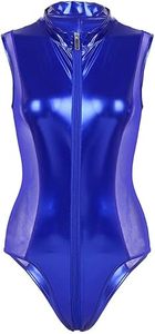 Conjunto de Body de Tirantes y Minifalda de Piel Sintética para Mujer, Estilo Sexy, Aspecto Mojado, Ropa de Club, Proveedor Mayorista - Product Image 4