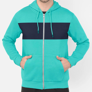 Sweat à capuche zippé élégant pour homme, coupe confortable, tissu respirant, design à fermeture éclair intégrale, idéal pour le quotidien et les basiques de la mode streetwear. - Product Image 1