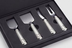 Stainless Steel <b>Cheese</b> <b>Knife</b> <b>Set</b> With Forks And Spatula Elegant Design Metal Handle Dishwasher Safe For Hotel And Events - Product Image 4