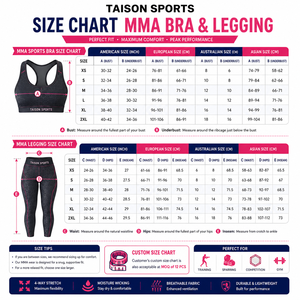 Ensemble de leggings et soutien-gorge de sport MMA pour femmes, qualité supérieure, 260 GSM, 100% coton, design à panneaux violet et noir, logo sublimé, imperméable - Product Image 3