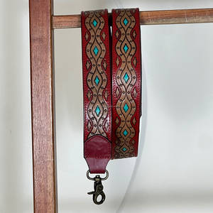 Sangle de remplacement multifonctionnelle en cuir véritable façonnée à la main, de haute qualité, portable, pour sac de guitare, sac à main ou bandoulière - Product Image 2
