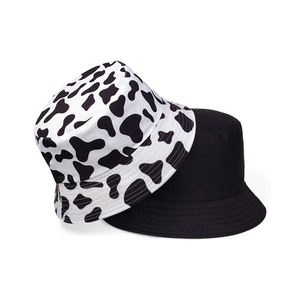 Chapeau seau imprimé vache unisexe, décontracté, printemps-été, respirant, en coton, ajusté, 56-58 cm - Product Image 2