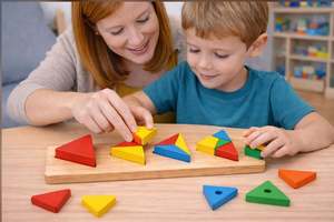 Rompecabezas de Fracciones con Formas para Niños, Juguete Educativo de Fracciones Colorido para Niños - Product Image 2