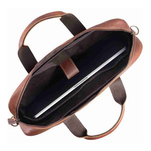 Sac à main en cuir pour homme tendance, vente en gros, sacoche pour ordinateur portable durable de haute qualité, marron, noir, sacs pour ordinateur portable avec logo personnalisé - Product Image 5