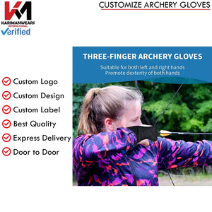 Gants de protection pour les doigts en microfibre pour jeunes archers, équipement de tir à l'arc, fournisseur fiable pour l'exportation - Product Image 6
