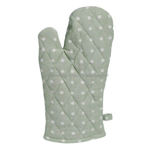 การออกแบบใหม่ทนความร้อนผีเสื้อพิมพ์ผ้าฝ้ายเตาอบ Mitts พร้อมที่วางหม้ออุปกรณ์ครัวสําหรับการอบและทําอาหารจากอินเดีย - Product Image 6