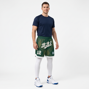 Pantalones cortos de baloncesto azul rey para hombre, al por mayor, de malla, deportivos, retro, para entrenamiento, gimnasio, con gráfico de alas sublimado, uniformes. - Product Image 6