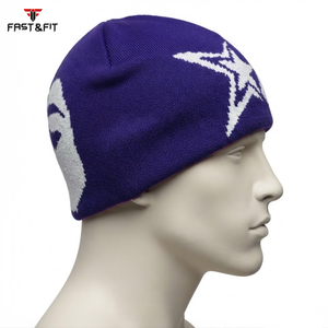 Customizable High Quality Unisex <b>Beanie</b> Hat 100% Cotton Fleece Breathable <b>Waterproof</b> 3D Embroidery Multi-Color Options Latest - Product Image 6
