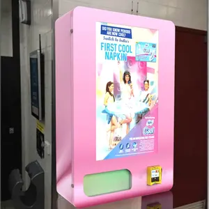 pink mini touch screen noble sanitary towel vending machine