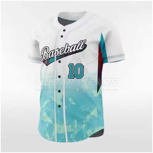 Uniforme Clásico de Béisbol con Diseño de Botones en la Parte Delantera, Tela de Poliéster, Impresión Personalizada de Nombre y Número para Uso en Partidos - Product Image 2