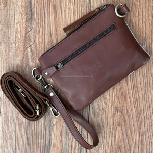 กระเป๋าถือพาดลำตัวหนังแท้คุณภาพดีเยี่ยมสำหรับผู้หญิงกระเป๋าเงินแบบยาวมีสายหนังแท้สำหรับ100% สำหรับผู้หญิง - Product Image 5