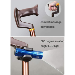 Canne de tir portable et personnalisable avec siège, perche télescopique réglable, sangle en cuir, pour la marche en extérieur, la chasse, la pêche et les événements - Product Image 4
