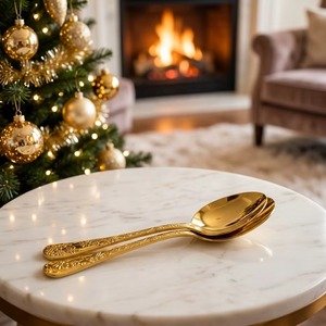 Unique Stainless Steel Flatware Cutlery <b>Set</b> Includes Steak Knives <b>Fork</b> <b>Spoon</b>-for Parties <b>Set</b> Wholesale Price Cutlery <b>Set</b> - Product Image 6
