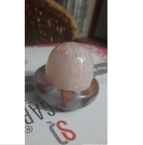 Porta Incienso de Ópalo Blanco con Base de Madera, Difusor de Aromaterapia, Cuenco Decorativo para Incienso para el Hogar y la Oficina - Product Image 2