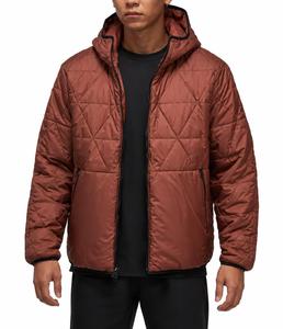 Chaqueta Acolchada con Capucha para Hombre, Color Sólido, Relleno de Poliéster, Cierre de Cremallera, Resistente al Viento, Informal, para Invierno, Corte Regular, 120g - Product Image 2