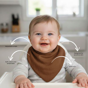 Baberos Absorbentes para Bebé, Baberos de Algodón Suave - Product Image 3