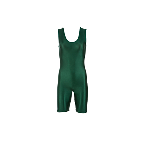 Combinaison de lutte sans manches pour homme, blanche et violette, à blocs de couleur, une pièce, moulante - Product Image 4