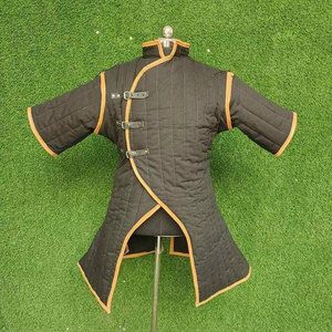 Heavy Duty Padded Gambeson Coat Medieval Quilted Cotton Aketon Outerwear Reenactment Costume Outerwear For Men - Product Image 1