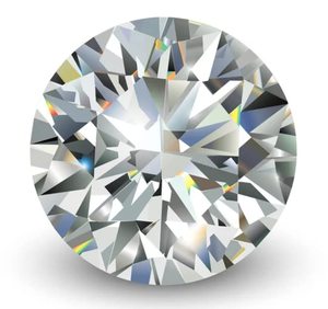 Diamante Suelto Redondo Cultivado en Laboratorio de 1.31-1.40 CT, Color D-F Incoloro, Claridad VS, Corte Muy Bueno, Gema Sintética Blanca Brillante - Product Image 5