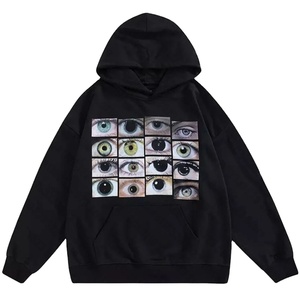 Y2K Style Women's Hoodies Embroidered Punk Gothic Solid Street Style Retro 2000s Winter Clothing 100% Cotton Fleece Eco-Friendly - Product Image 1