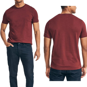 T-shirt Homme Oversize 100% Coton Personnalisé Streetwear Nouveau Motif Uni Col Manches Courtes Vente en Gros - Product Image 5