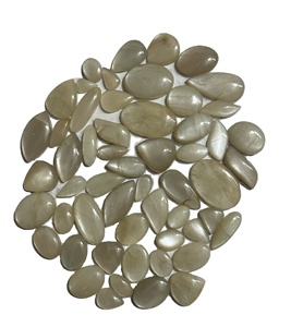 Pierres précieuses naturelles de qualité AAA, cabochon de pierre de lune, pierres précieuses en vrac faites à la main pour la fabrication de bijoux personnalisés, forme mixte, tiers - Product Image 2
