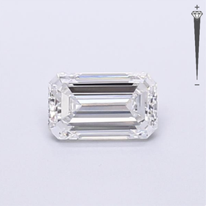 Diamante Cultivado en Laboratorio con Certificación IGI, Corte Esmeralda de 0.98 CT, Color D, Claridad VVS2, CVD LG 774620993, ROYAL GEMS, para Joyería - Product Image 1