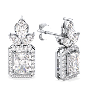 REYES - Pendientes Colgantes de Oro de 14K con Moissanita, Clásicos y de Lujo, para Mujer, Nueva Moda, Regalo de Boda, Joyería Fina - Product Image 2