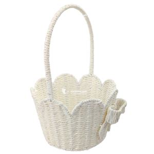 <b>Easter</b> Baskets for Kids, Small Straw Woven <b>Easter</b> Bunny Basket, <b>Eggs</b> Hunting Basket Rustic Farmhouse Decorative - Product Image 5