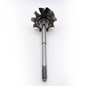 Rueda y Eje de Turbina para Turbocompresor GT2860R, 46.95/53.66mm, 9 Aspas, Rodamiento de Bolas GMN, para Reparación o Reemplazo - Product Image 3