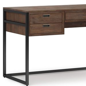 Richmond rustico naturale invecchiato marrone scrivania elegante e vecchio stile - Product Image 4