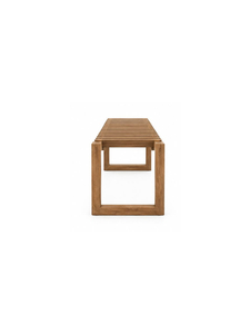 Modern Solid Teak <b>Wooden</b> Patio <b>Bench</b> Minimalist Design Outdoor Furniture Durable 2 Seater for Garden Terrace - Product Image 3