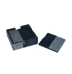 Elegantes Posavasos de Hueso Rajastaní con Incrustaciones, Hechos a Mano, con Base de Nogal, para Mesa de Té y Comedor - Product Image 1