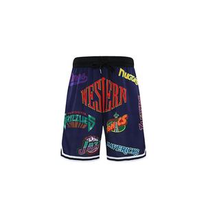 Pantalones cortos de entrenamiento de tela de malla de secado rápido, pantalones cortos deportivos de baloncesto de lona informales para hombres, personalizables con estampado o bordado - Product Image 5