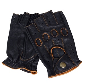 ถุงมือหนังแกะแบบพรีเมี่ยมสำหรับทุกเพศ, ถุงมือหนังครึ่งนิ้วระบายอากาศได้ทุกวันและกลางแจ้งเหมาะสำหรับใส่ในฤดูหนาวและเป็นทางการออกแบบได้ตามต้องการ - Product Image 5