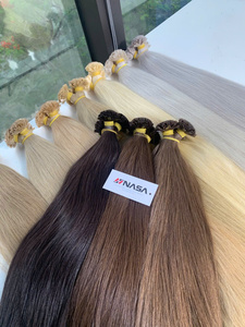 High Quality 100% Raw Virgin Vietnamese Human K-tip Super Double Drawn Soft Silky Smooth <b>Tangle</b>-Free Natural Shine Factory - Product Image 5