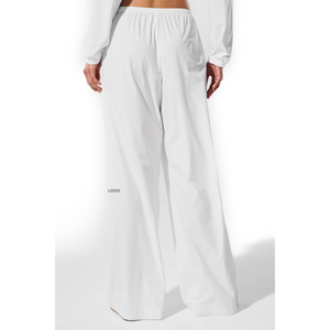 Conjunto de Top Deportivo y Pantalón Ancho para Mujer, 2 Piezas, Nylon y Spandex, Ropa Deportiva Ligera, Tejido, Personalizable, OEM, Marca Privada - Product Image 6