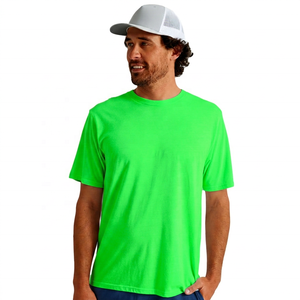 T-shirt à manches courtes bleu clair pour homme, coupe classique, col rond, jersey décontracté en coton, motif lettres, respirant, écologique, séchage rapide - Product Image 3