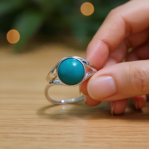 <b>Turquoise</b> Fashion <b>Ring</b> 3.8 Grams Weight - Product Image 3
