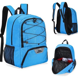Mochila Deportiva Azul de Nailon con Bolsillo Lateral de Malla, Capacidad de 50-70L para Almacenamiento de Equipo de Fútbol para Niños - Product Image 6