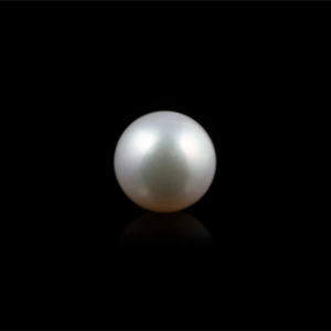 Loose 5.4 Carat Coin Freshwater Pearl-9mm White Gemstone for Jewelry Making - Product Image 1