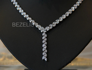 Collar de Diamantes de Laboratorio con Corte Brillante, Ecológico, para Mujer, Regalo de Lujo y para Novias - Product Image 2