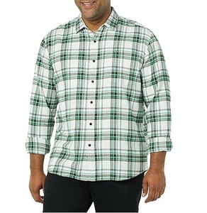 Chemise en flanelle d'hiver sur mesure de haute qualité pour hommes, impression sérigraphique, manches longues, coupe oversize, en laine à carreaux, respirante, vente en gros - Product Image 3