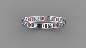 Bracelet ouvert en zircon moissanite taille coussin, plaqué or 18 carats et rhodium, bijou classique pour anniversaire - Product Image 2