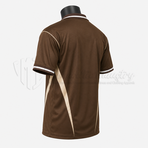 Camiseta de Fútbol Unisex Marrón con Cuello en V, Manga Corta, Absorbe la Humedad, Transpirable, Poliéster, Corte Regular para Adultos, Todas las Temporadas, Personalizable - Product Image 5